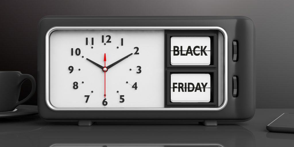 Minden, amit tudni akarsz a Black Friday ajánlatokról Old retro alarm clock, black Friday, desk, background, 3d illustration